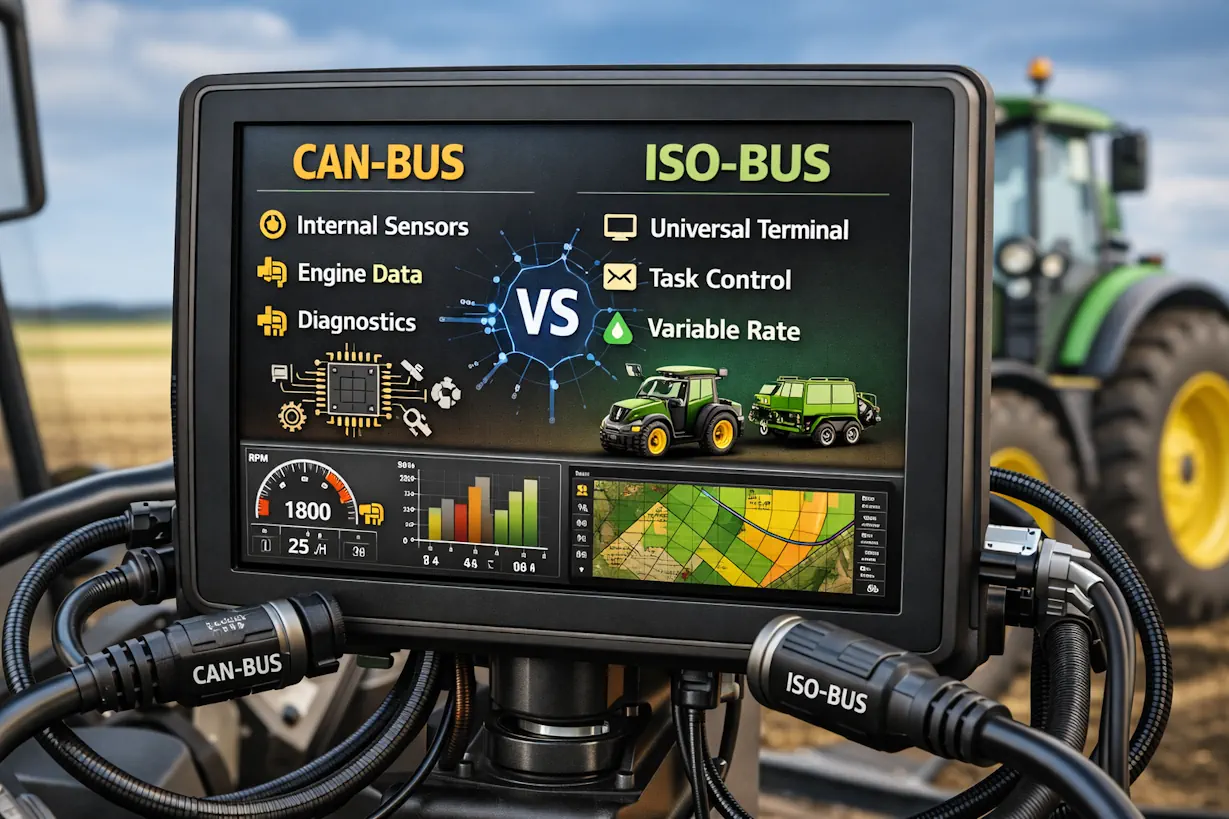 Czym się różni ISO-BUS i CAN-BUS