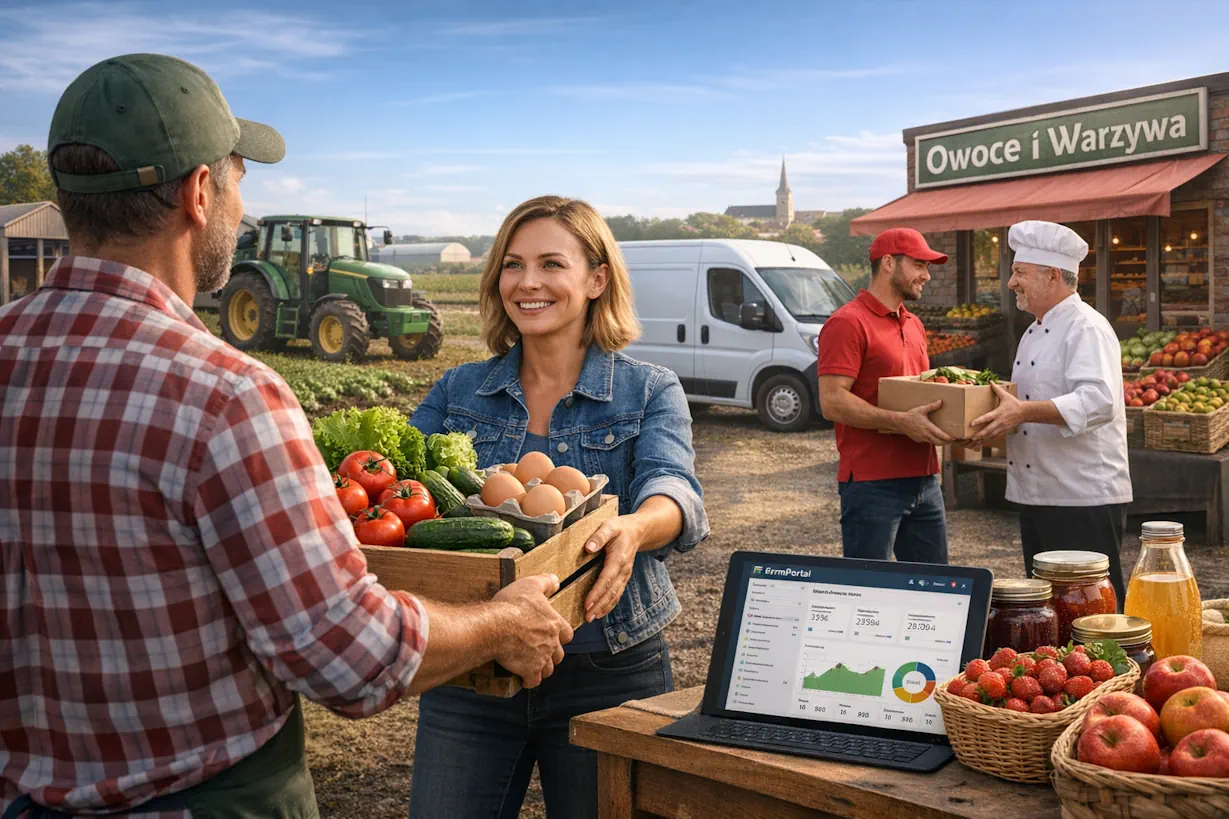 Krótkie łańcuchy dostaw w rolnictwie - korzyści, modele wdrożenia i wsparcie FarmPortal