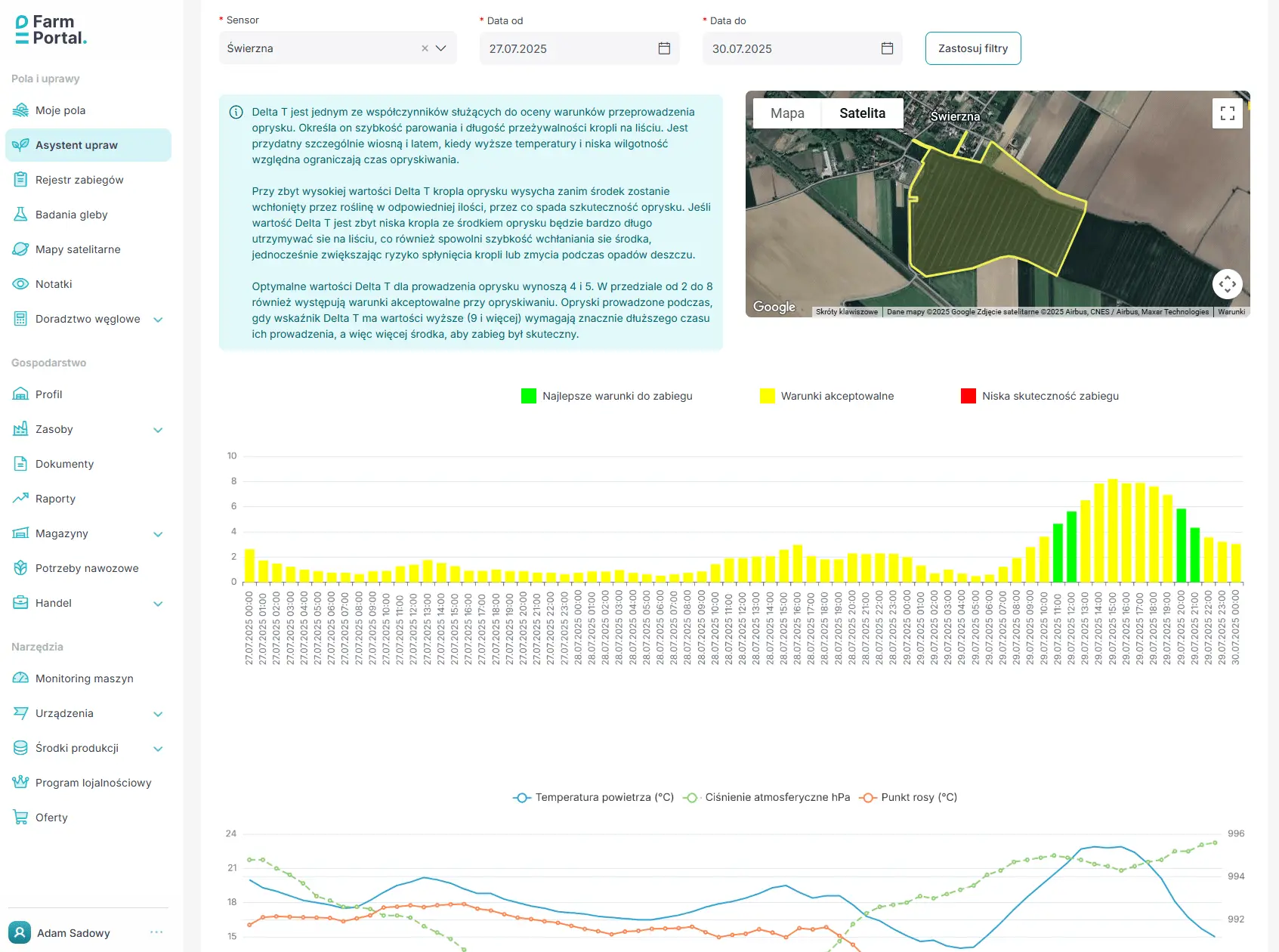 Planowanie oprysku Planowanie oprysku