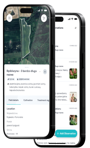 Image of the FarmPortal app installed on a phone